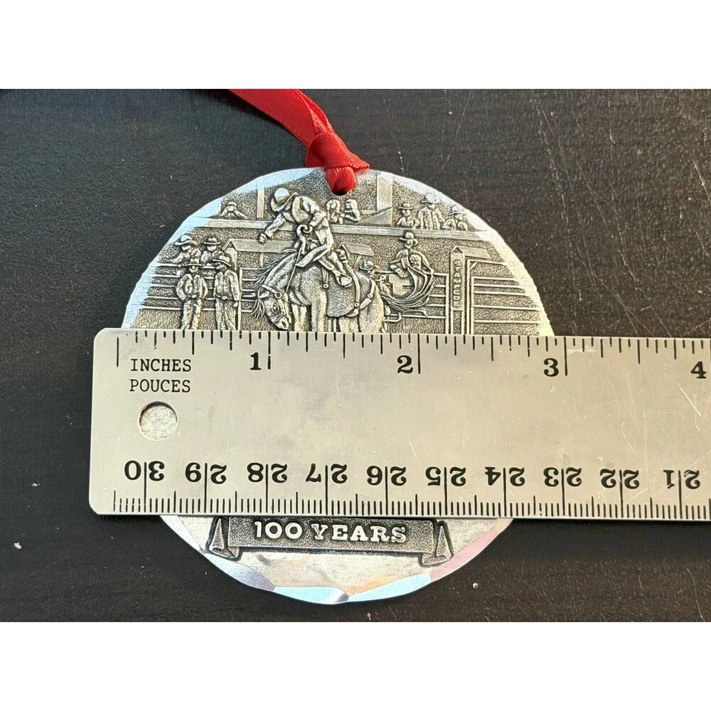 Calgary Stampede 100 Years 2012 Christmas Ornament Souvenir 3-inch Round Rodeo